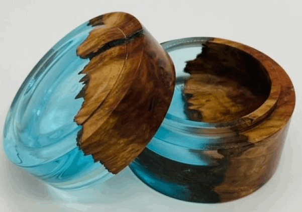 resin and wood box